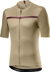 Pánský cyklistický dres Castelli  Unlimited Jersey Dark Sand/Bordeaux