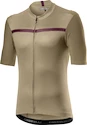 Pánský cyklistický dres Castelli  Unlimited Jersey Dark Sand/Bordeaux L