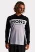 Pánský cyklistický dres Mons Royale Redwood Enduro VLS Black/Grey Marl