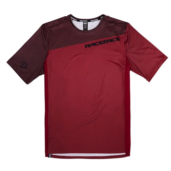 Pánský cyklistický dres Race Face  INDY SS Dark Red