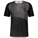 Pánský cyklistický dres Scott  Trail Vertic Zip S/Sl Black/Slate Grey