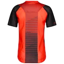 Pánský cyklistický dres Scott  Trail Vertic Zip S/Sl Dark Grey/Fiery Red