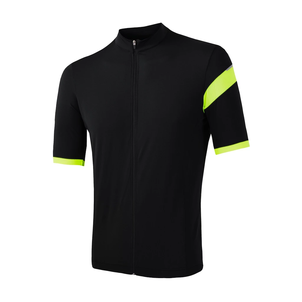 Pánský cyklistický dres Sensor  Cyklo Classic Black/Neon Yellow S