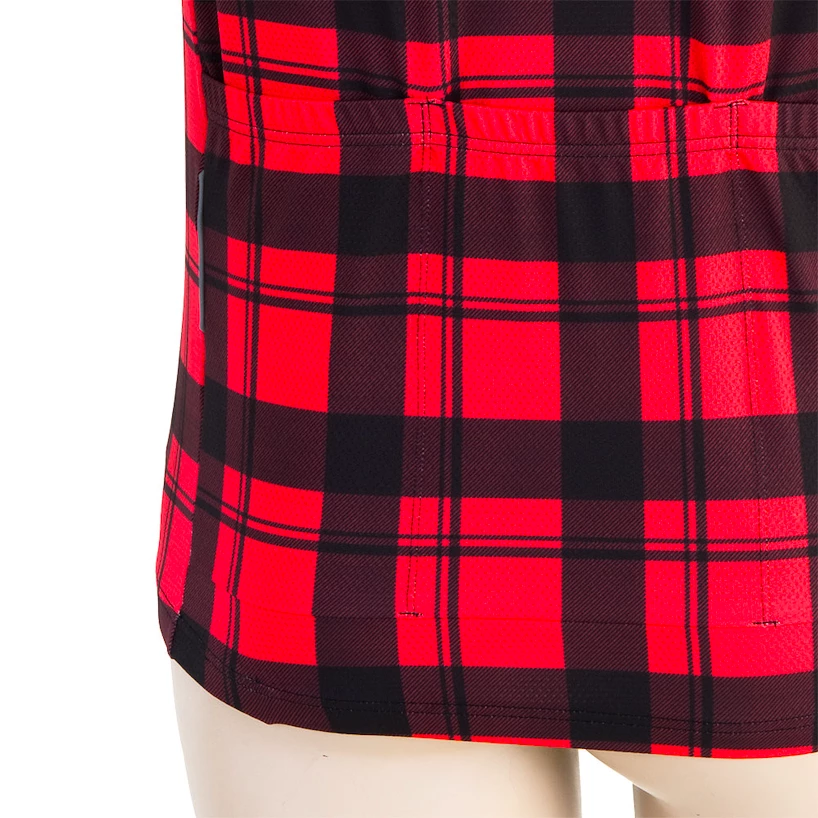 Pánský cyklistický dres Sensor  Cyklo Square Red S