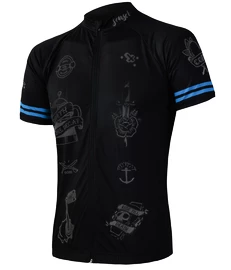 Pánský cyklistický dres Sensor Cyklo Tattoo Black
