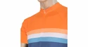 Pánský dres Sensor  Cyklo Summer Stripe Blue/Orange