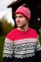 Pánský svetr Ulvang  Marius Round Neck New Navy/Ulvang Red