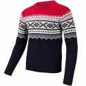 Pánský svetr Ulvang  Marius Round Neck New Navy/Ulvang Red