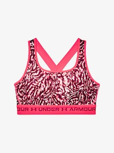 Podprsenka Under Armour UA Crossback Mid Print-PNK