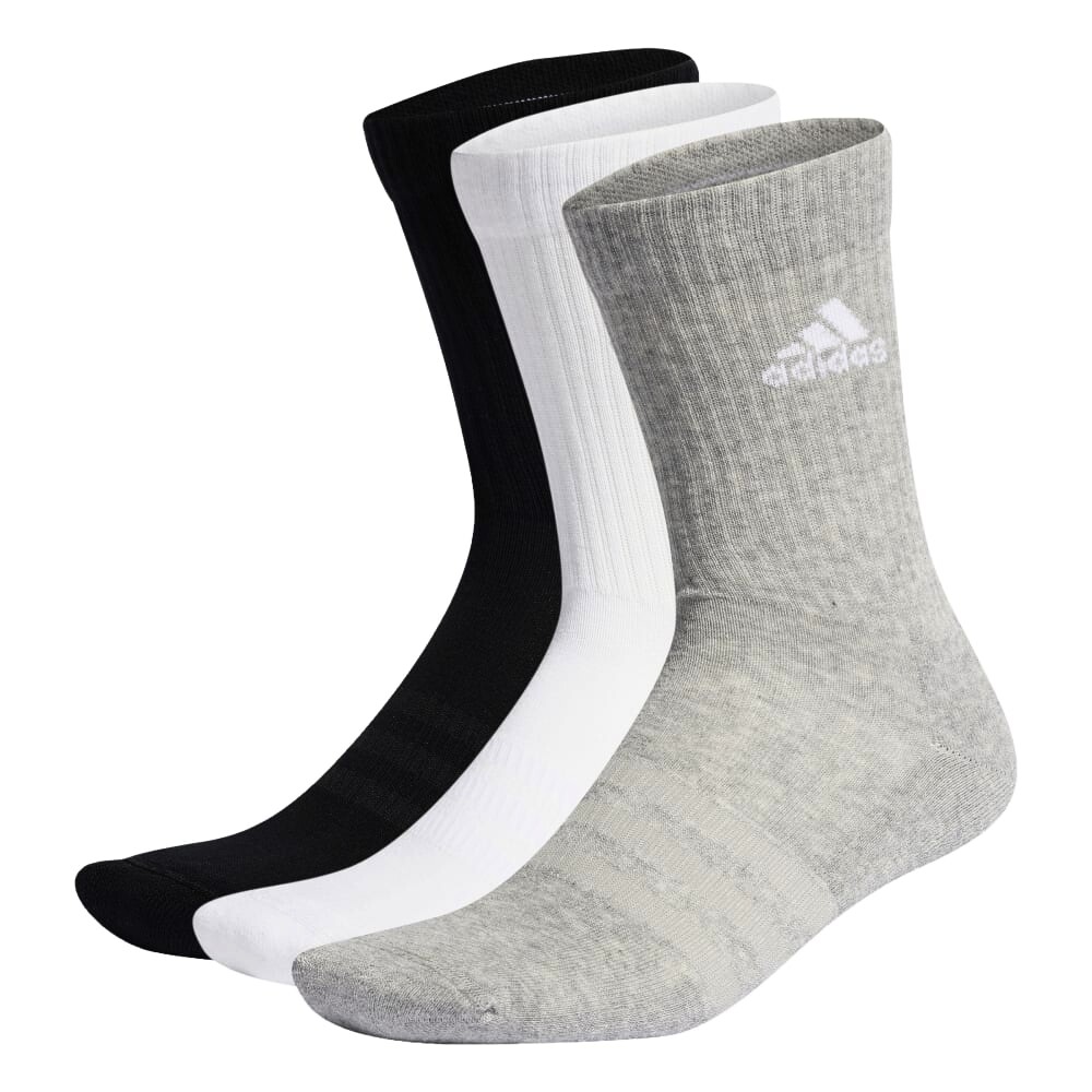 Product detail of Ponožky adidas  Cushioned Crew Socks 3 Pairs Grey/White/Black XL