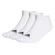 Ponožky adidas  Cushioned Low-Cut Socks 3 Pairs White