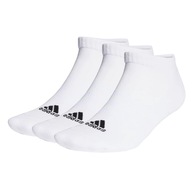 Ponožky adidas  Cushioned Low-Cut Socks 3 Pairs White