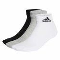 Ponožky adidas  Cushioned Sportswear Ankle Socks 3 Pairs Grey/White/Black