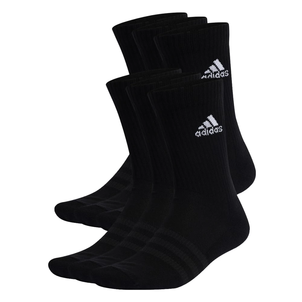 Ponožky adidas  Cushioned Sportswear Crew Socks 6 Pairs Black  L