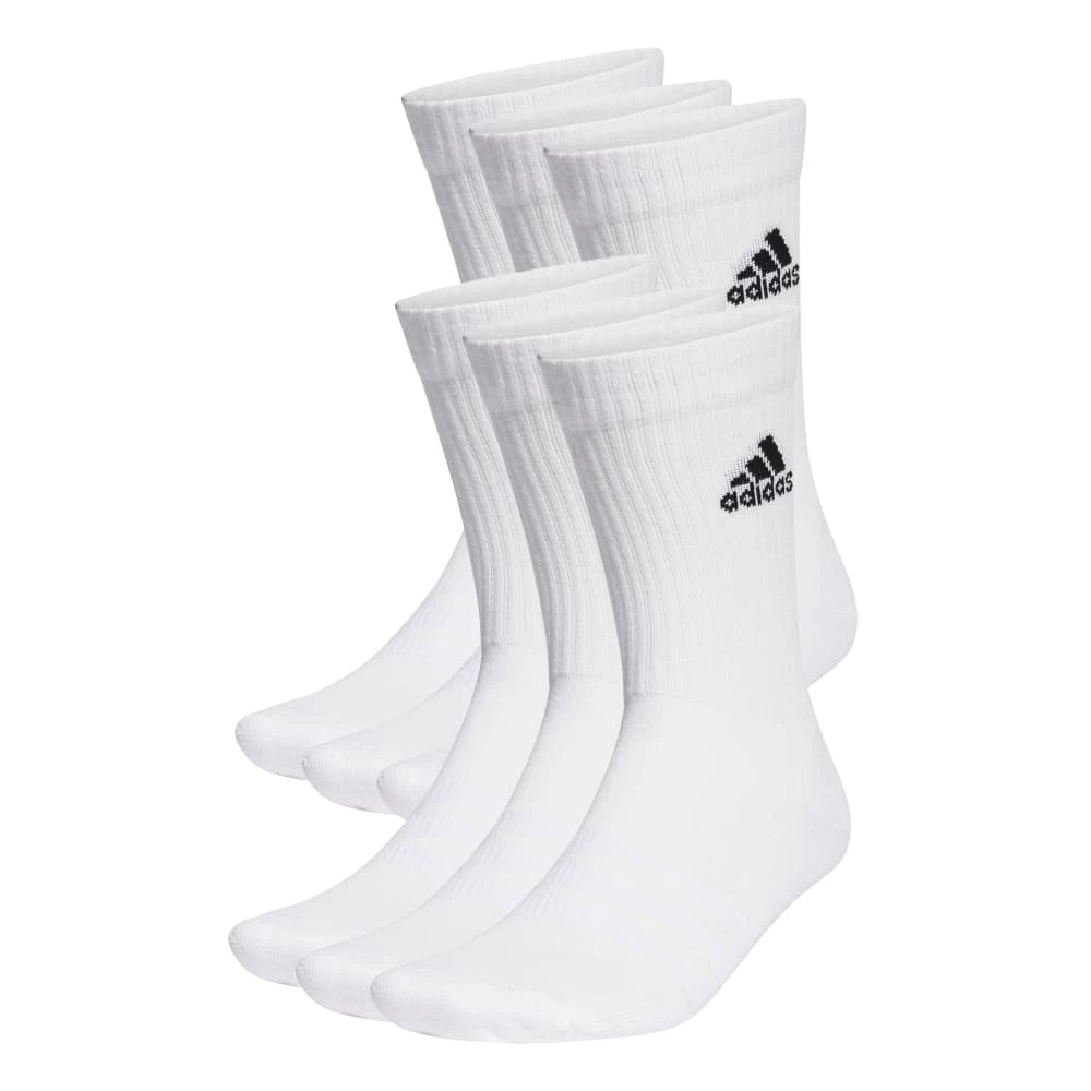 Ponožky adidas  Cushioned Sportswear Crew Socks 6 Pairs White  XL