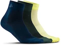 Ponožky Craft Mid 3-Pack modro-zeleno-žluté