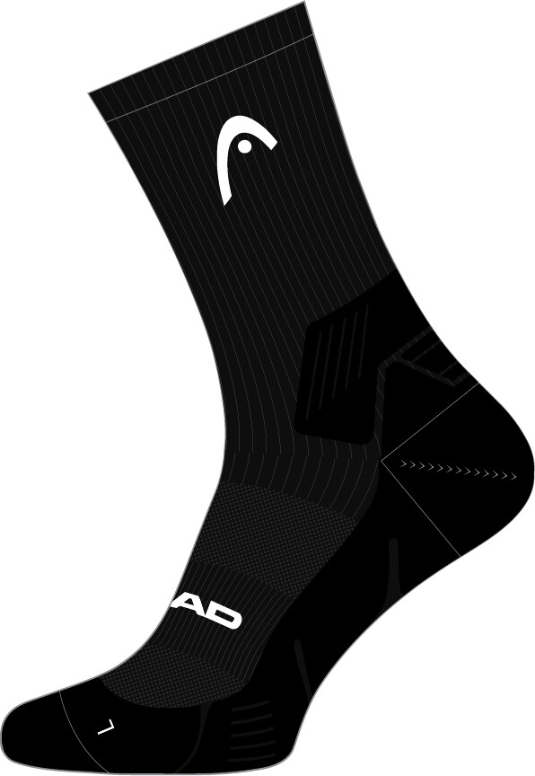 Product detail of Ponožky Head  SOCKS TENNIS 1P CREW ATHLETES Black  EUR 39-42