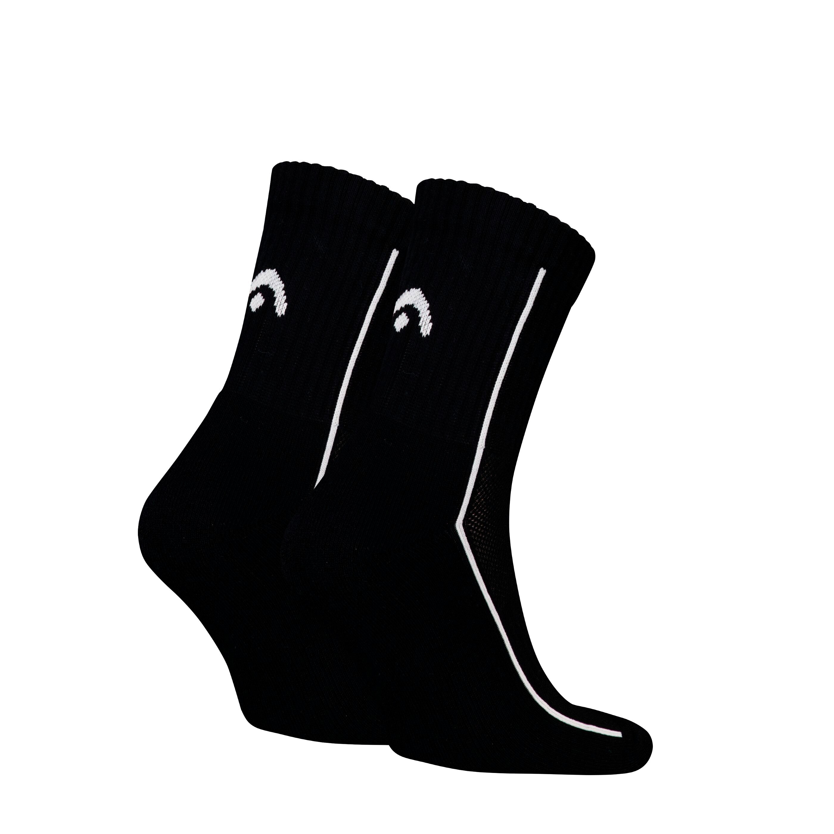 Head Performance Short Crew 3P black/white - thumb (1)