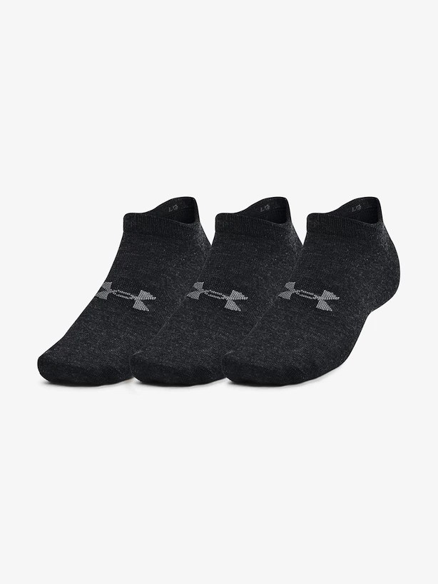 Ponožky Under Armour  Essential No Show 3pk-BLK  M