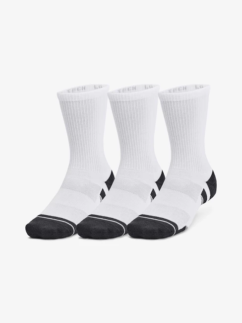 Ponožky Under Armour  Performance Tech 3pk Crew-WHT