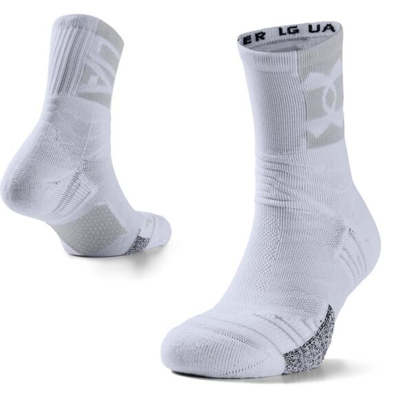 Product detail of Ponožky Under Armour  Playmaker Mid-Crew white  L