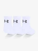 Ponožky Under Armour Training Cotton QTR bílé