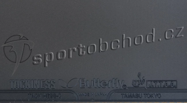 Potah Butterfly  Tackiness C (Chop)  černá, 1,1 mm