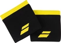 Potítka Babolat Logo Wristband Black/Sulphur Spring (2 ks)