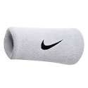 Potítka Nike  Swoosh Doublewide Wristbands (2 Pack) bílo-černá