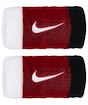 Potítka Nike  Swoosh Doublewide Wristbands White/University Red