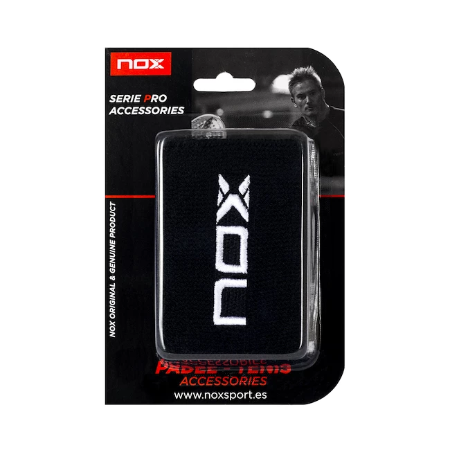 Potítka NOX  2 Black/White Logo Wristbands