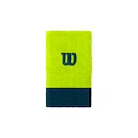 Potítka Wilson  Extra Wide Wristband Lime/Blue (2 ks)