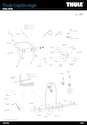 POUŽITÉ - Nosič kol na zadní dveře Thule ClipOn High 9106