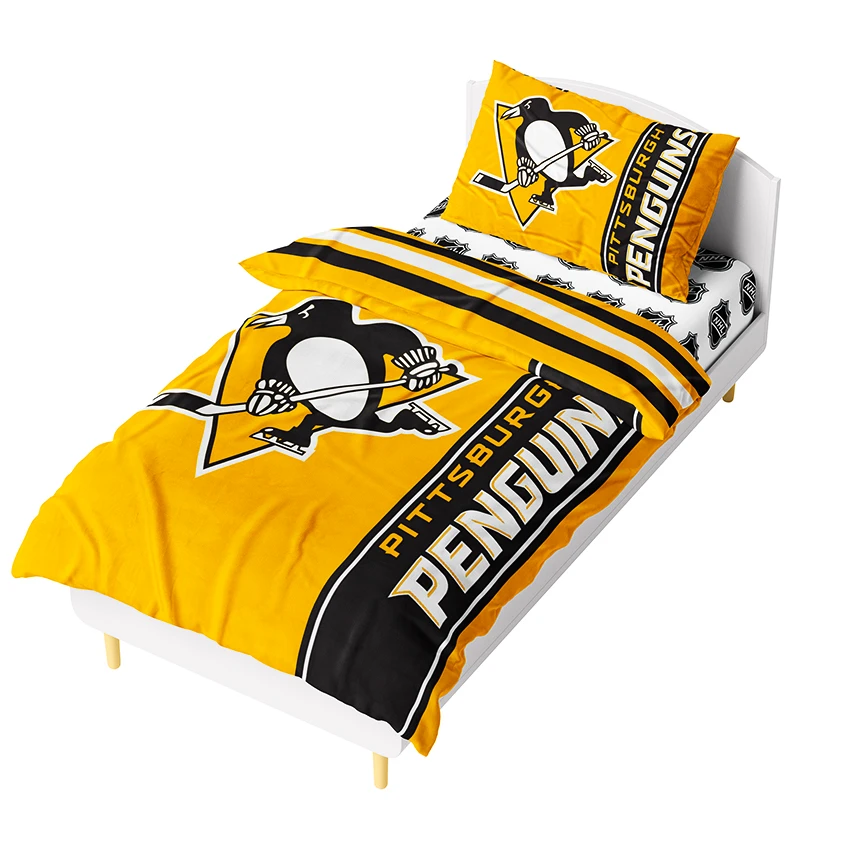 Povlečení Official Merchandise  NHL Pittsburgh Penguins Belt 140x200/70x90 cm