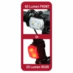 Přední + zadní blikačka Blackburn  2FER USB Combo Set (2ks)