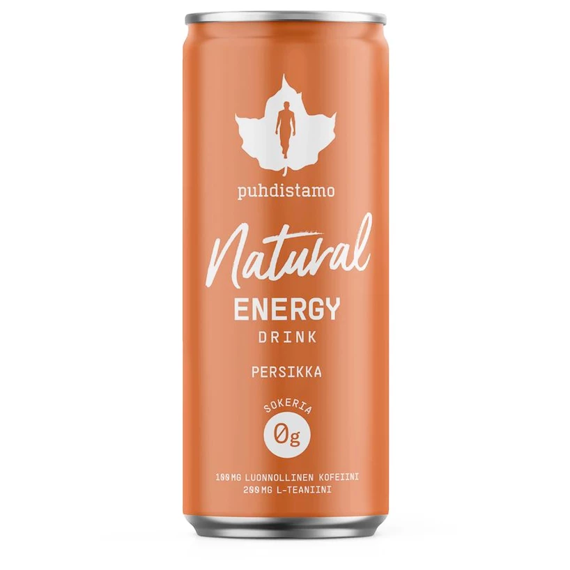 Puhdistamo Natural Energy Drink (Energetický nápoj) 330&nbsp;ml zelené jablko