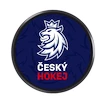 Puk Český hokej logo lev modrý podklad