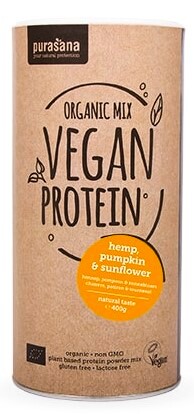 Purasana Vegan Protein MIX BIO 400 g kakao - thumb (1)