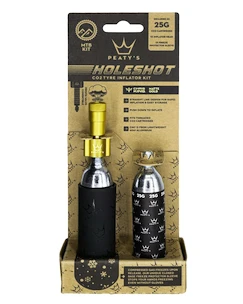 Sada CO2 hlavice a bombiček PEATY'S  Mtb (25g) - gold (ppr-hti-mtb-gld-12)