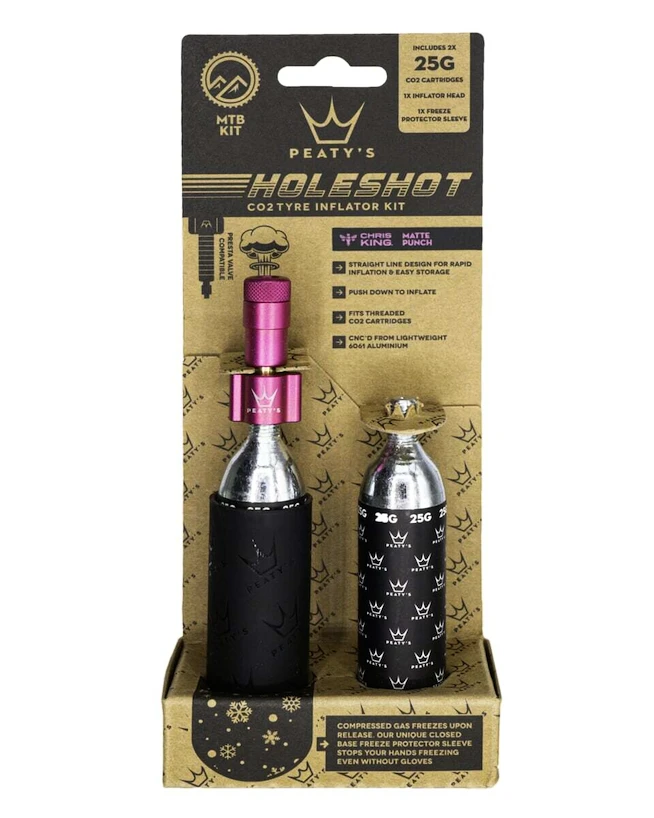 Sada CO2 hlavice a bombiček PEATY'S  Mtb (25g) - punch (ppr-hti-mtb-pun-12)