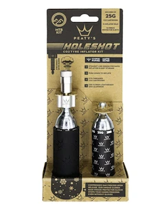 Sada CO2 hlavice a bombiček PEATY'S  Mtb (25g) - silver (ppr-hti-mtb-sil-12)