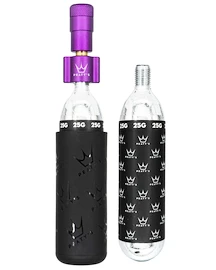 Sada CO2 hlavice a bombiček PEATY'S Mtb (25g) - violet (ppr-hti-mtb-vlt-12)
