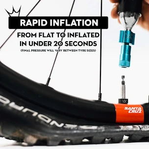 Sada CO2 hlavice a bombiček PEATY'S  Mtb (25g) - violet (ppr-hti-mtb-vlt-12)