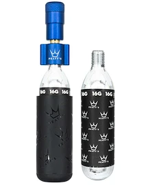 Sada CO2 hlavice a bombiček PEATY'S Road & gravel (16g) - navy (ppr-hti-rag-nvy-12)
