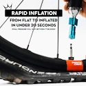 Sada CO2 hlavice a bombiček PEATY'S  Road & gravel (16g) - red (ppr-hti-rag-red-12)