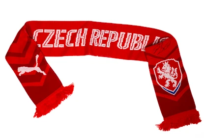 Šála Puma Česká republika Fan s originálním podpisem Petra Čecha