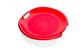 Sáňkovací talíř Plastkon Tornado Red