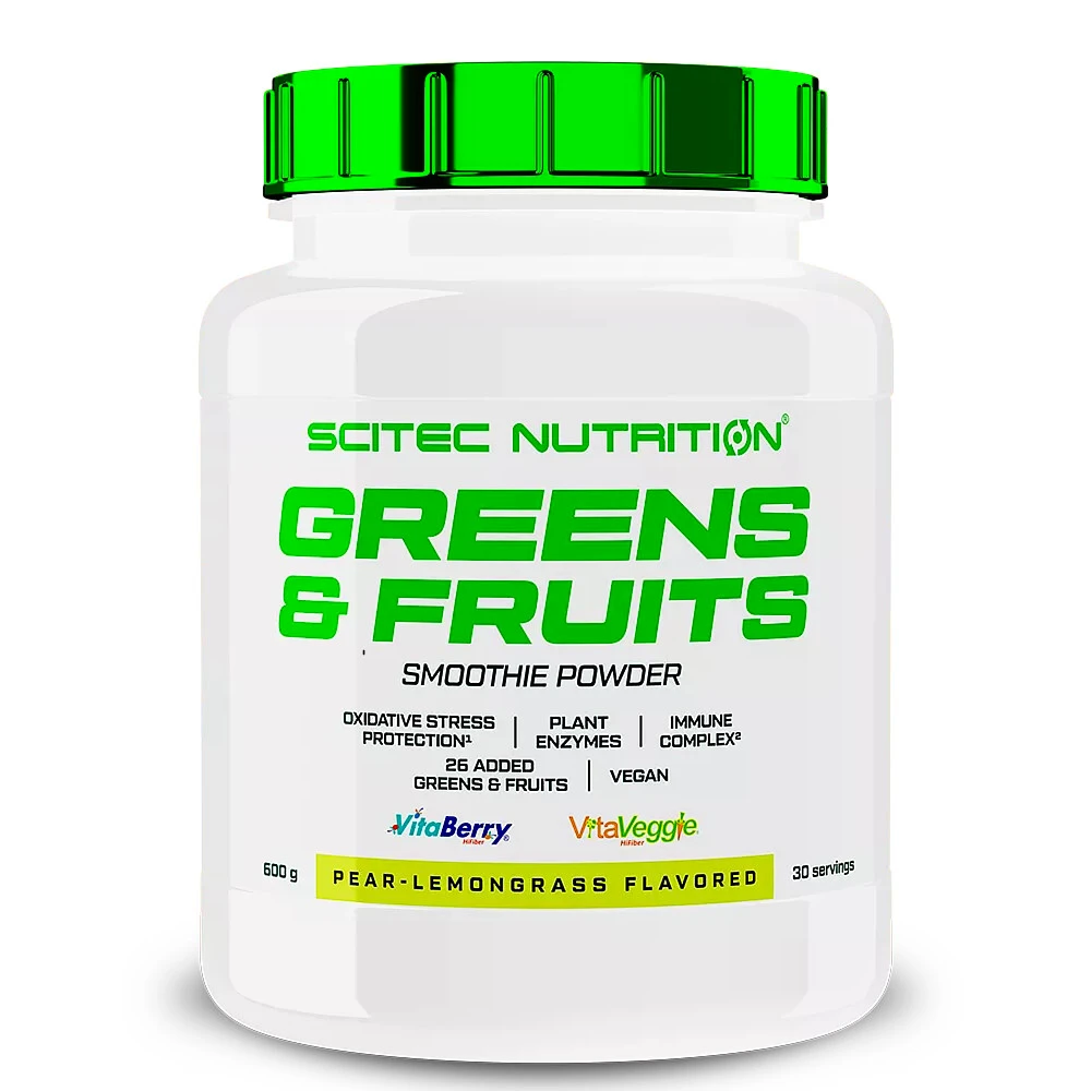 Scitec Nutrition Vita Greens & Fruits 600 g citron - hruška