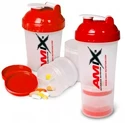 Šejkr Amix Nutrition  Monster Bottle 600 ml White/Red