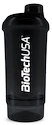 Šejkr BioTech USA  Wave + Compact 500 ml + 150 ml Black